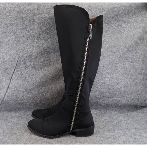Donald Pliner Shoes Womens 6 Nova Boots Knee High Tall Double Zip Fashion Black - Picture 5 of 16